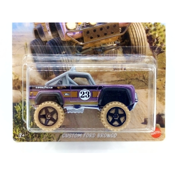 Custom Ford Bronco #23 - Baja 4x4 series 2/5 - Hot Wheels Long Card